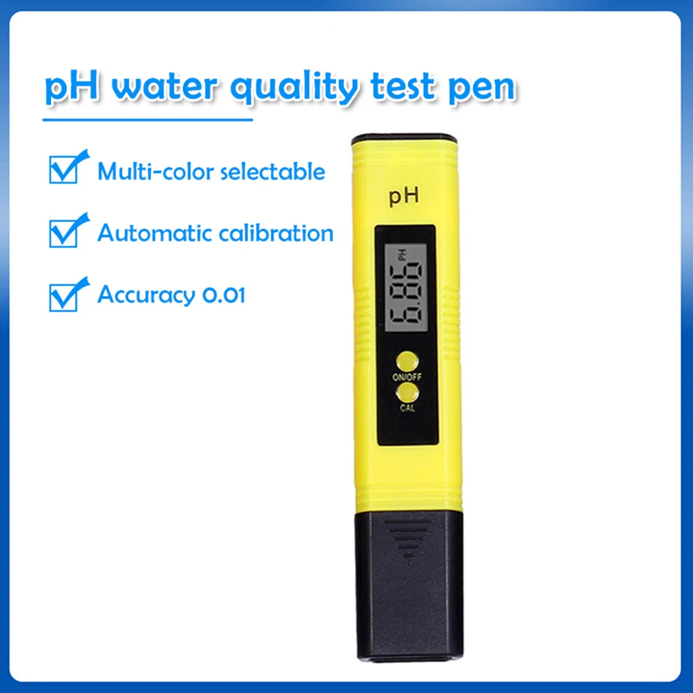 Water Tester PH Meter EC Digital LCD Precision Water Testing PH Pen Purity Filter Quality Standards Test Results Water Tester Ph Meter