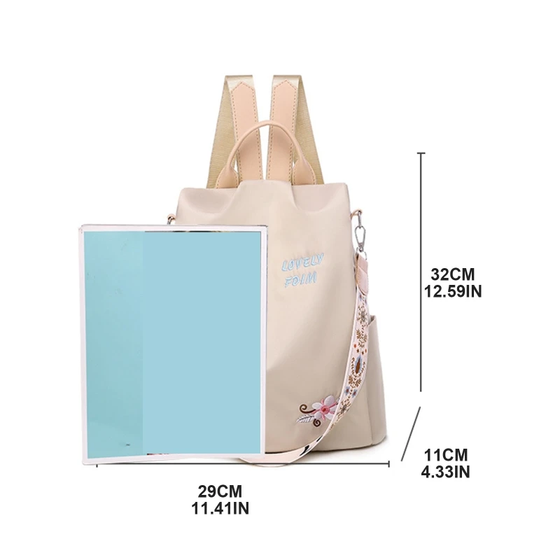 Anti Theft Women Backpack Ladies Daypack Rucksack Lightweight Stylish School Bags for Everyday Use Going Out Traveling Working