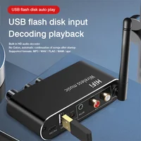 Digital to Analog Audio DAC Converter Adapter Digital SPDIF Optical Coaxial to 3.5mm 3.5 AUX Jack RCA L/R Bluetooth 5.0 Receiver 6