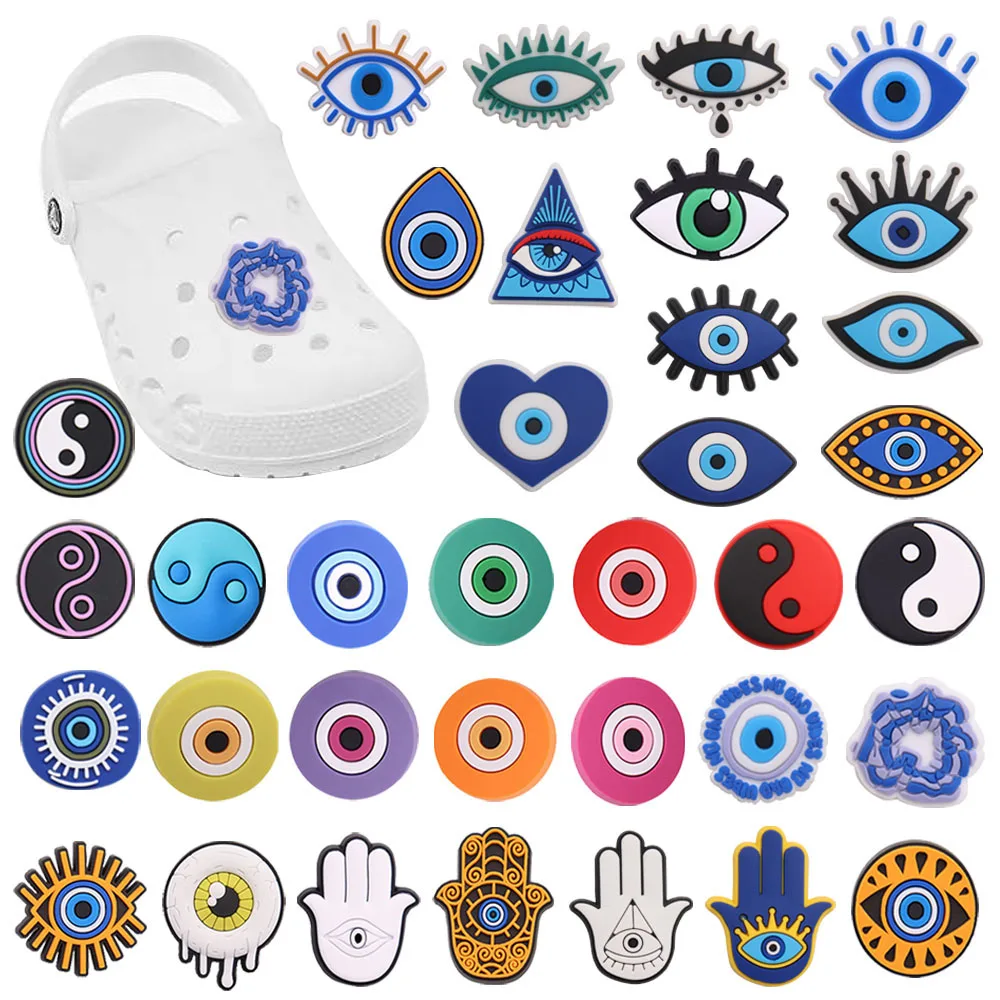 Colorful Yin and Yang Eye Shoe Charm for Adults - Fun Party Gift