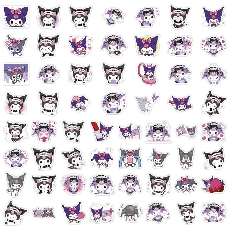 60pcs Hello Kitty Sticker Sanrio Anime Toy Girl Kawaii Stickers Cute  Stickered Pack Sticke Laptop Skin Kuromi My Melody Sticker