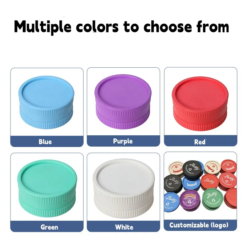 JUSES' S 24Pcs/Lot Grass Smoke Grinders for Smoking Pipe Accessories Degradable Environmental Protection Herbal Tobacco Crusher 4