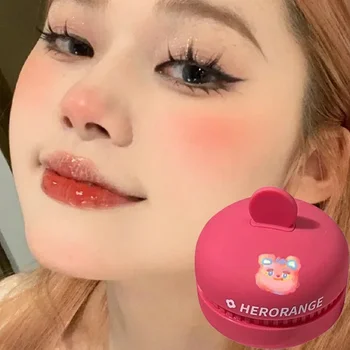 로즈 호손 뺨 틴트 블러셔, 퍼프 내추럴 페이스 메이크업, 매트 피치 루즈 컨투어 섀도우 팔레트, 무스 블러시 팔레트, 1PC