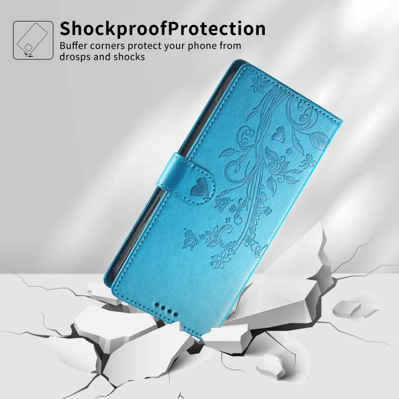 Luxurious Leather Wallet Card Phone Case Cover