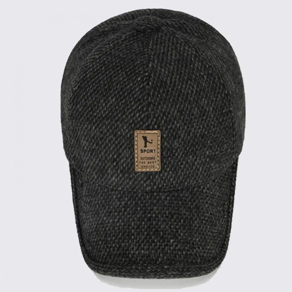 

Stylish Father Winter Baseball Hat Brim Soft Elderly People Hat Sunscreen Elderly People Hat