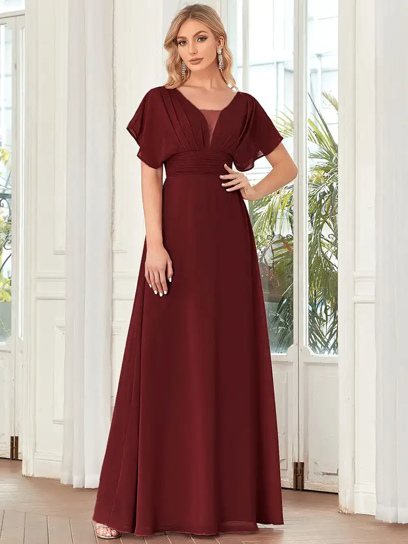 elegant-evening-dresses-v-neck-short-sleeve-burgundy-chiffon-floor-length-2024-baziiingaaa-of-bridesmaid-wome-prom-dress