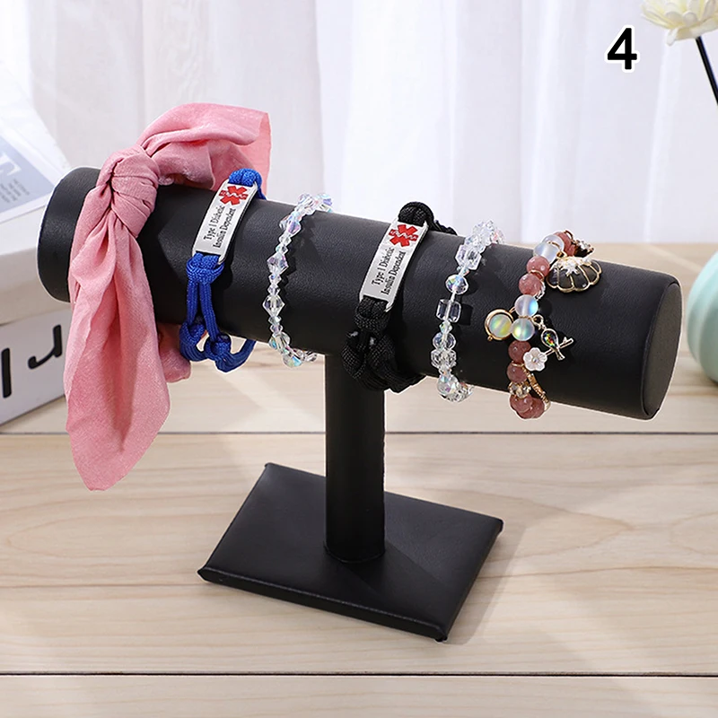 Samt T-Typ Armband Kette Uhr Schmuck Display-ständer Stirnband Haarnadel Kopfschmuck Organizer Lagerung Inhaber Schmuck Shop Decor – Detail 12