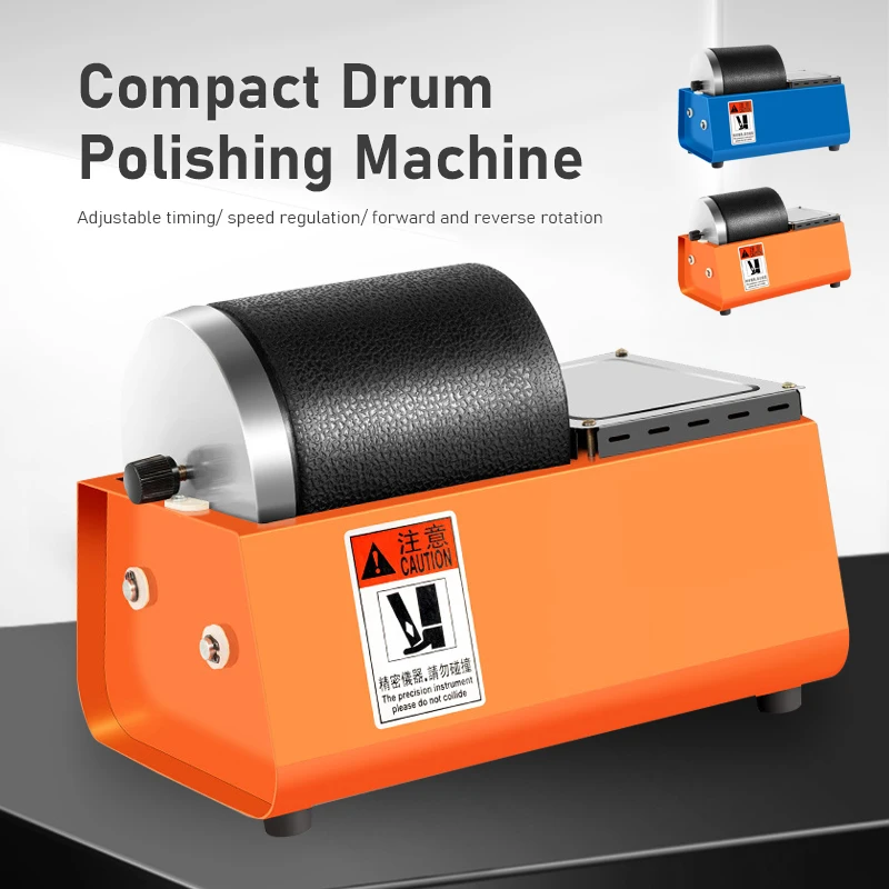 Rubber Drum Polishing Machine Gold and Silver Jewellery Jade Metal Stationery Grinding Cleaning Household Small Grinding Roller