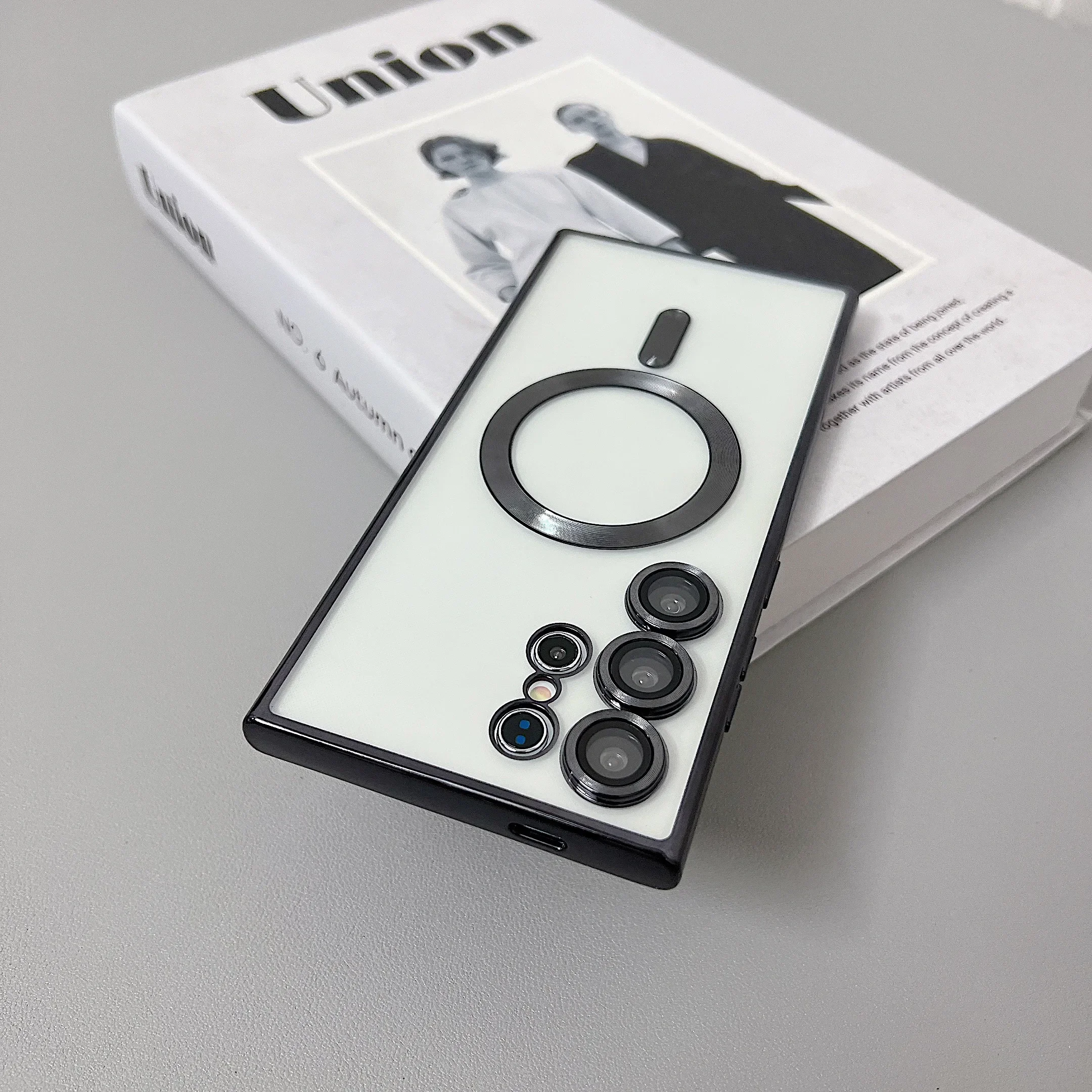 Transparent MagSafe-Compatible Magnetic Wireless Charging Silicone Case