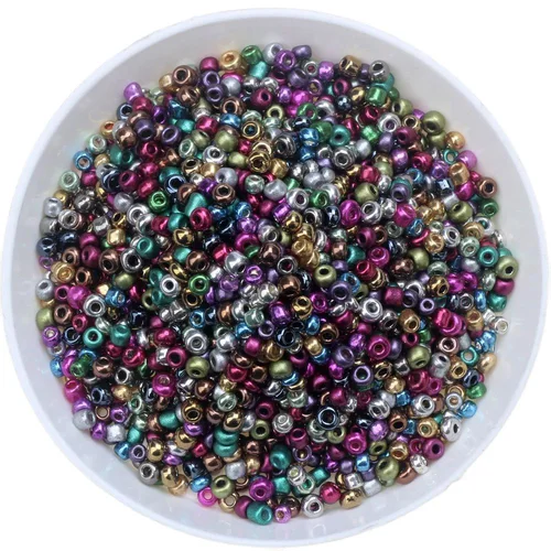 1000pcs 매력을 구워 2mm 옻칠 체코 어 유리 씨앗 비즈 DIY 팔찌 목걸이 귀걸이 스페이서 보석 만들기 액세서리 2