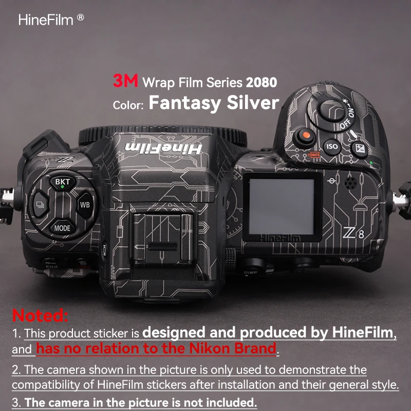 Z8 카메라용 Hinefilm 스킨 Nikon Z 8 카메라용 스킨 보호 필름 프리미엄 데칼 스킨 An-ti 스크래치 랩 커버