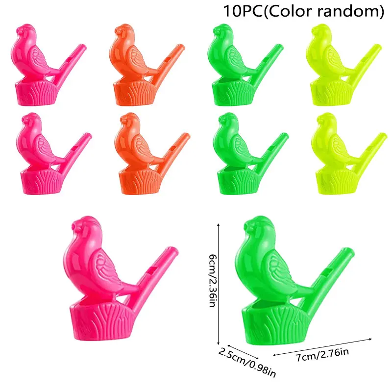 10 Stücke Zufällige Farbe Wasser Vogel Pfeife Noise Maker Sport Pfeife Geburtstag Party Favors Geschenke Goodie Bags Giveaways Pinata Füllstoff – Detail 11