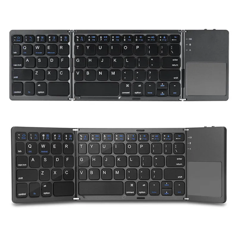 Folding Keyboard Bluetooth Touchpad Portable Utra-thin Mobile Phone Tablet Wireless Keyboard