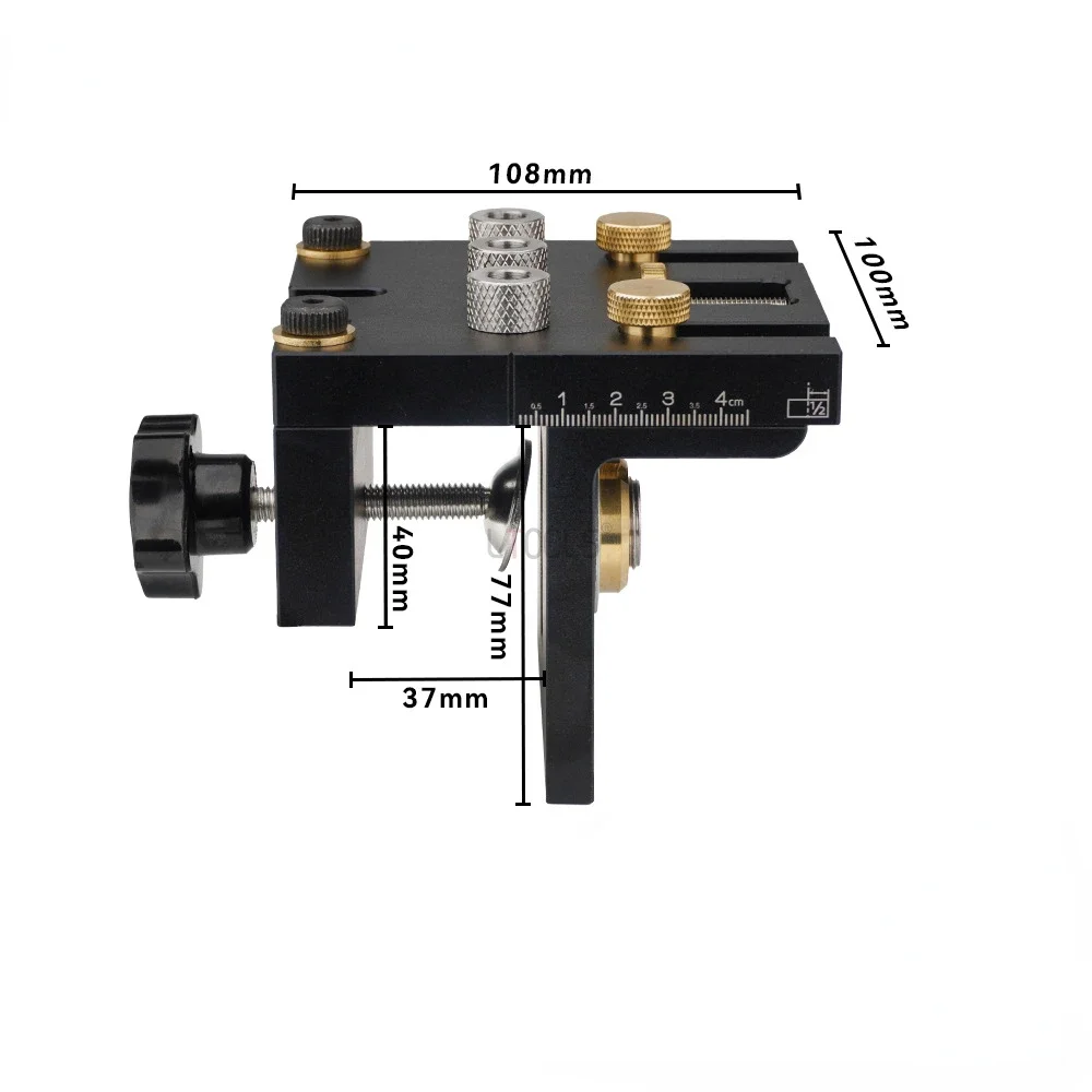 Universal 3 In 1 Woodworking Doweling Jig Kit Pocket Hole Jig Locator Drill Guide for Cabinet Furniture Assembly DIY Tools