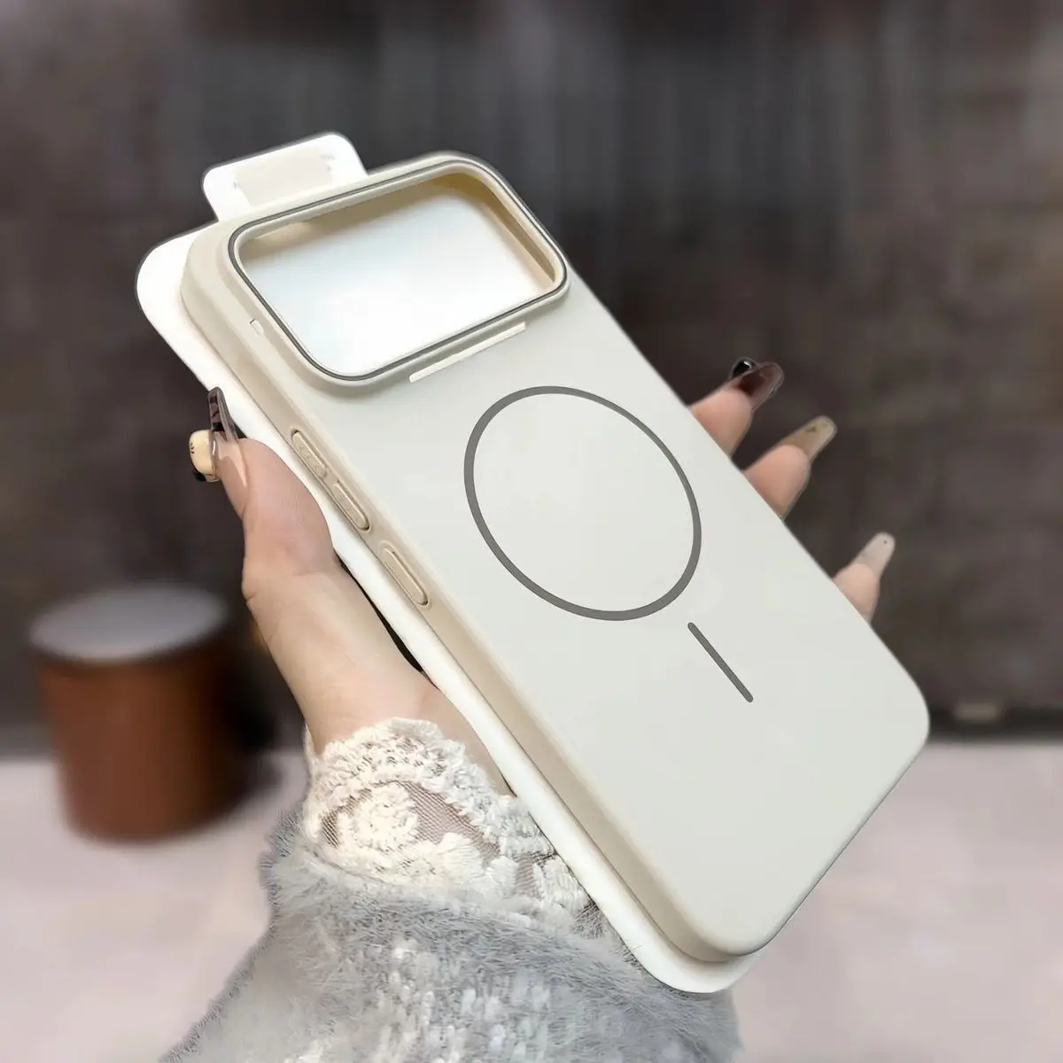 Slim Skin Feel Matte Magnetic Shockproof Protective Hard Back Case with Bumper