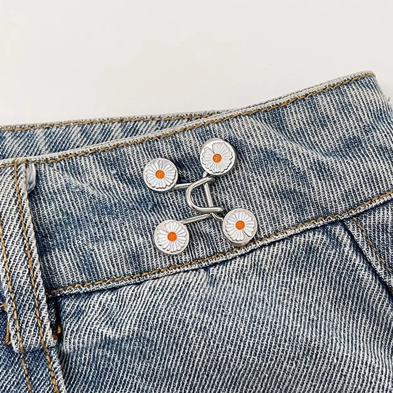 JIEYAO Lot De 9 Paires De Serre-taille Pour Jeans, Boutons à Nœud Chinois, Pince De Serrage Pour Pantalon, Boucle De Taille Réglable, Bouton De Serrage Amovible Pour Pantalons, Jeans, Jupes Pour Femme