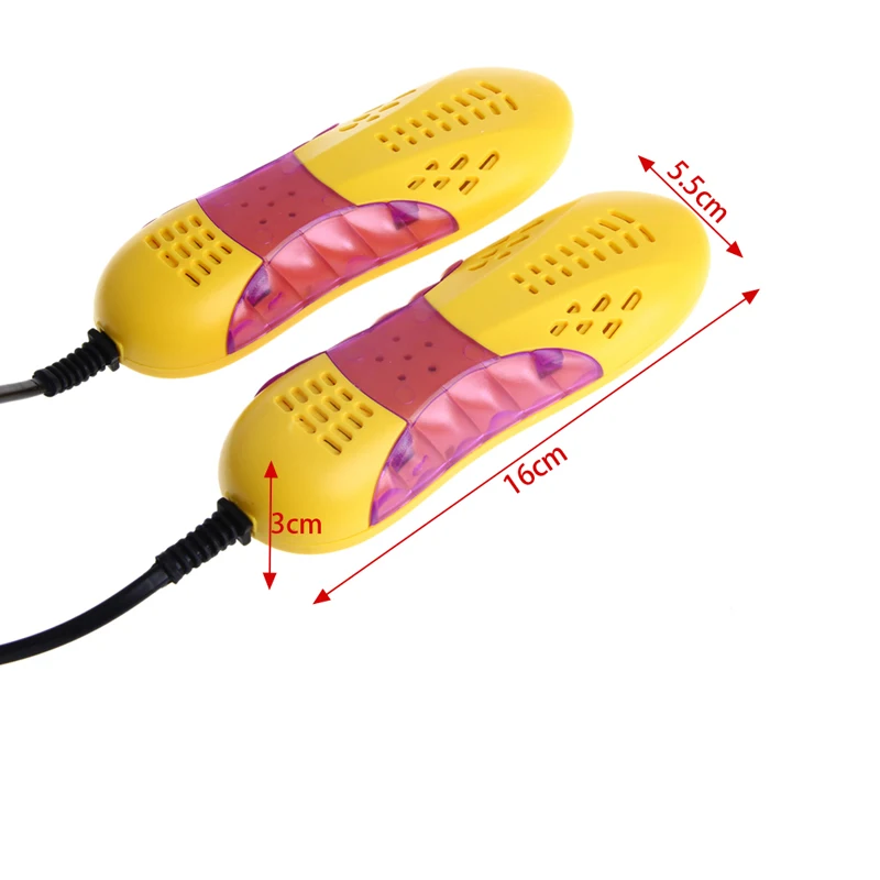 2023 New 220V 10W EU Plug Racing Car Shape Light Voilet Shoe Dryer Odor Deodorant Heater 4