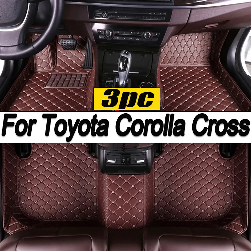 

Car Floor Mats For Toyota Corolla Cross 2022 2023 Custom Auto Foot Pads Automobile Carpet Cover Interior Accessories