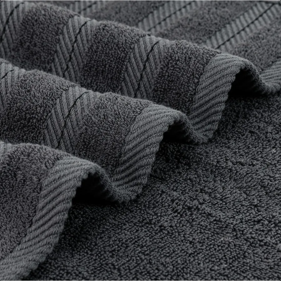 4-Pack Extra Large Quick-Dry Cotton Bath Towels 30x60" 6