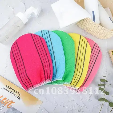 

1pcs Korean Exfoliating Towel Durable Bath Washcloth Shower Spa Exfoliator Two-Sided Bath Glove Body Cleaning Tool