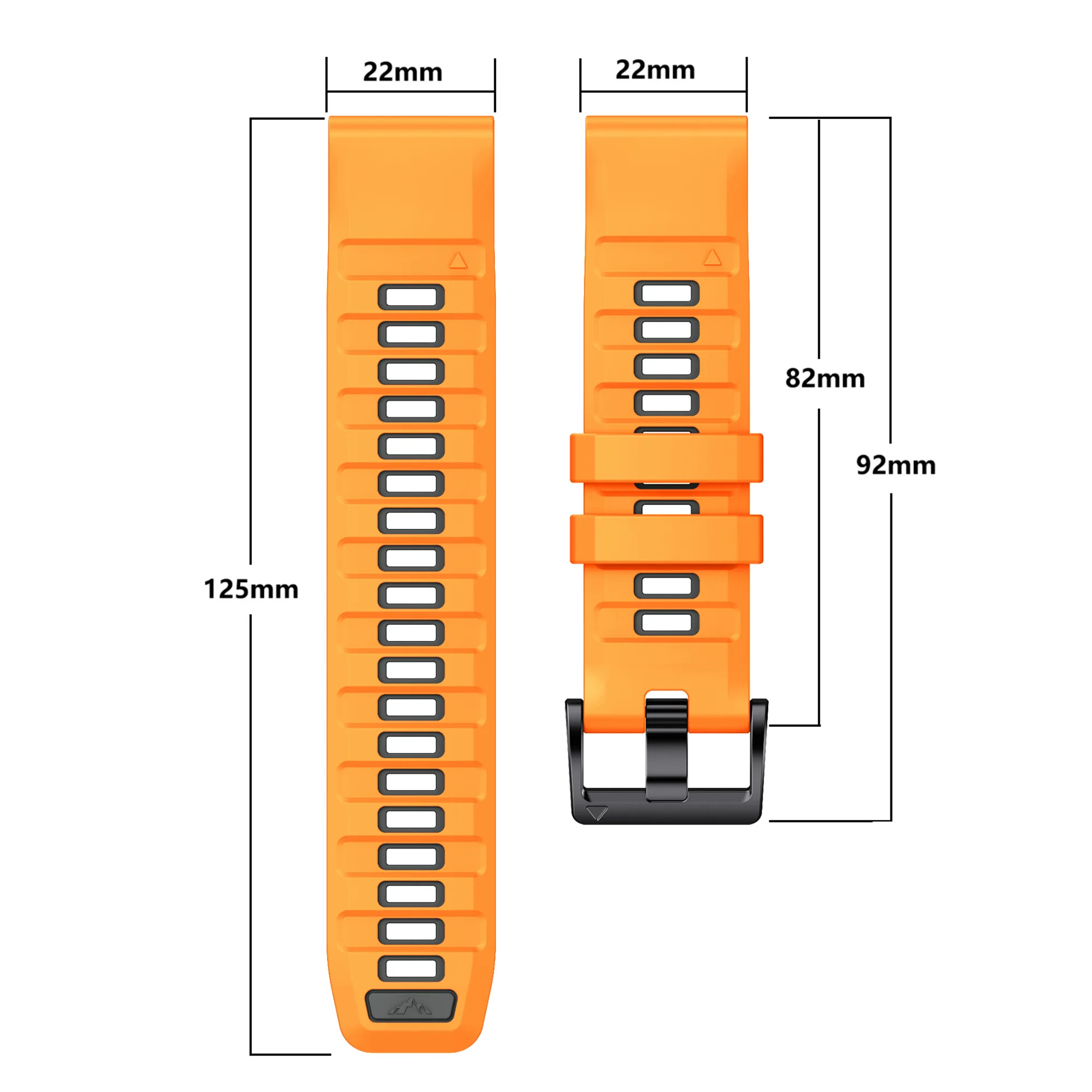 Premium Silicone Strap Bracelet for Fenix8 Watch - QuickFit Design