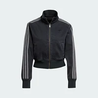Adidas Originals Trefoil Veste courte classique en denim à col montant pour femme JD3110 4