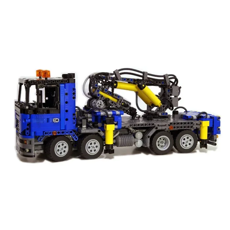 

MOC-10801Truck with Pneumatic Crane Assembled Splicing Building Block Model 1659 Parts Brick Children's Boy Birthday Toy Gift