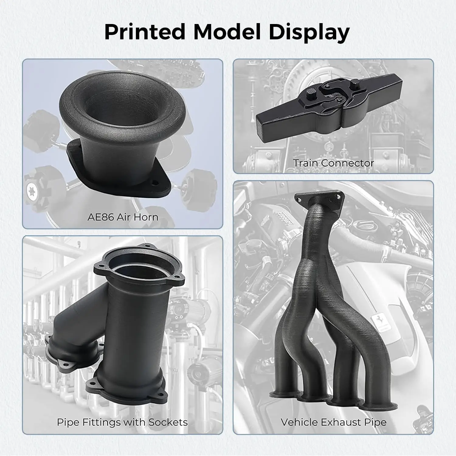 Creality Hyper PLA-CF (PLA Carbon Fiber) Matte 3D Printer Filament, 1.75mm, 1.0kg, Print Speed ​​300mm/s 3D Printing Materials - 6
