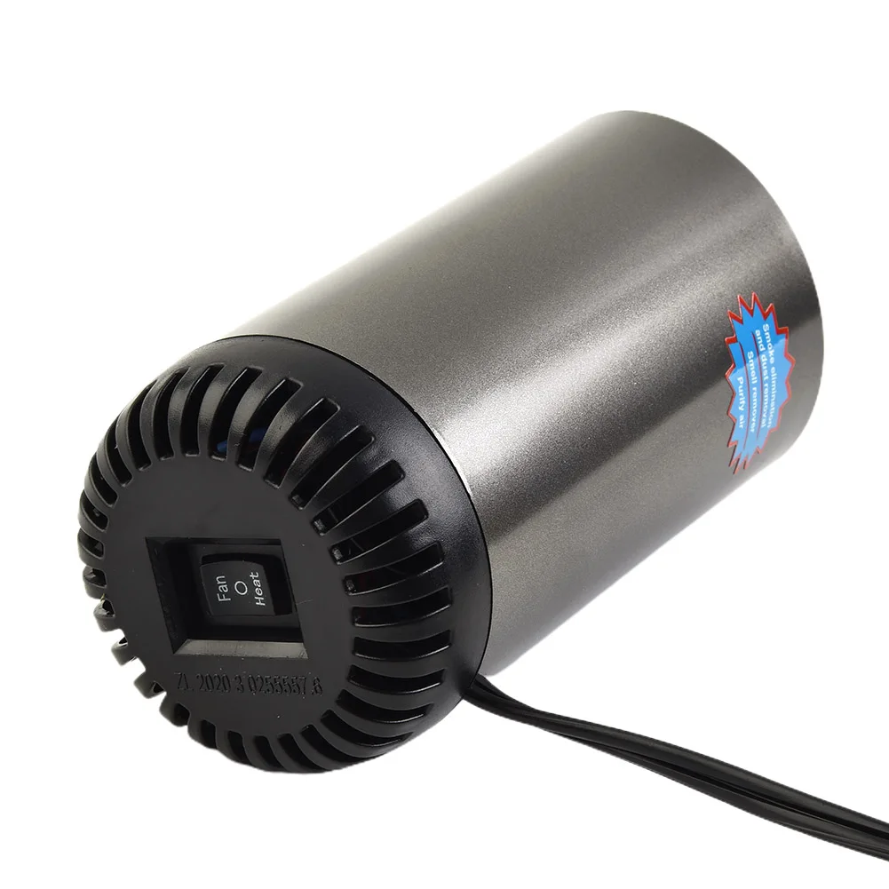 

1pcs Car Heater 2 In 1 Car Battery Operated Car Heater For Camping Tent Strong Net Bar Design Air Purification