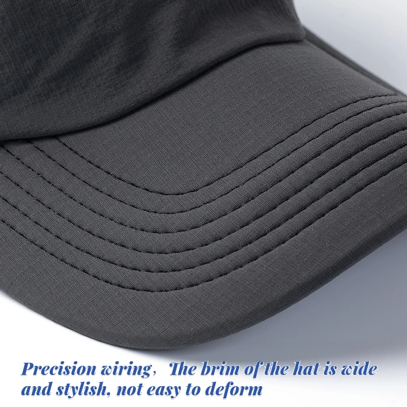여름 빅 사이즈 63cm 빠른 건조 야구 모자 남성용 여성용 솔리드 양산 오리 혀 모자 얇은 통기성 태양 보호 모자