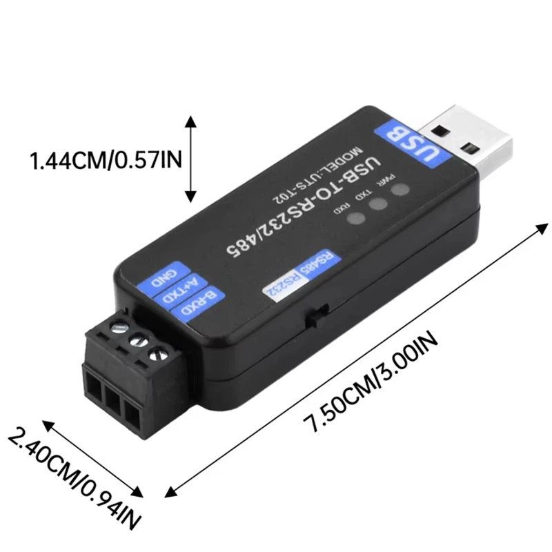 USB-RS485/RS232 통신 모듈 양방향 반이중 직렬 라인 변환기 통신 모듈-A86Z