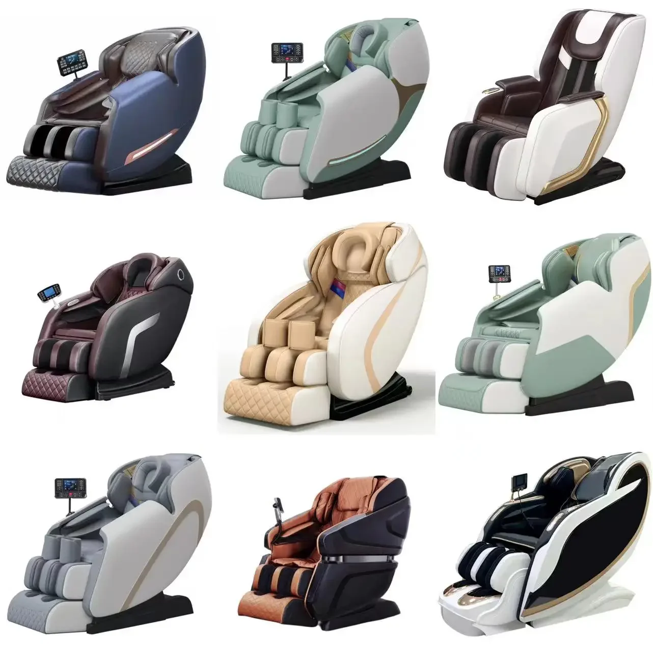 China Best 0 Gravity Electric 3d 4d Sl Track Salon Massage Chair Bed Full Body