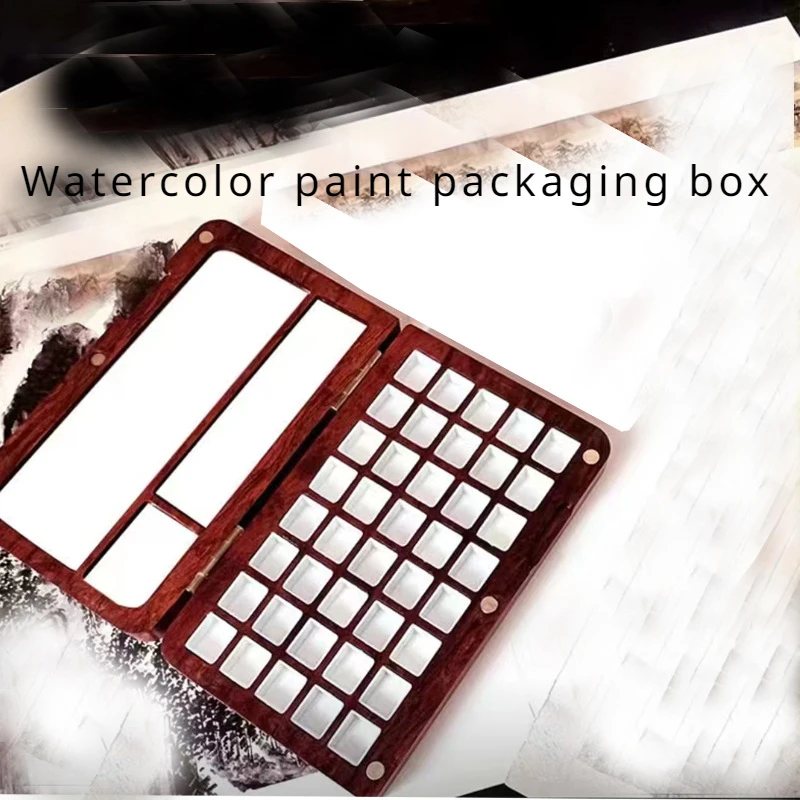 

2ml/24 Color /40 Color Solid Watercolor Pigment Packaging Box Art College Students Outdoor Sketch Portable Watercolor Mixing Box