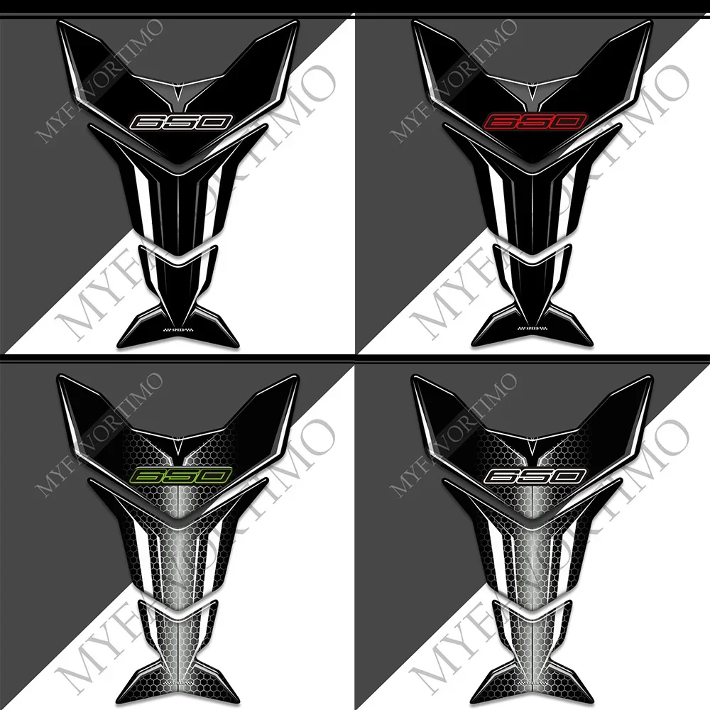 Per Kawasaki Ninja 650 Z Z650 Versys Protector Tank Pad Adesivi Decalcomanie Gas Olio Combustibile Kit Ginocchio Fish Bone Emblem Badge Logo