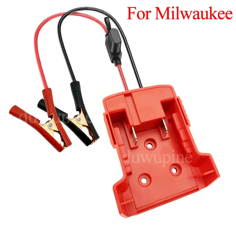 Für Milwaukee 18V Lithium-Batterie Für M18 Zünder Starthilfe Auto Booster Kabel Sicherung DIY Konverter Notstrom Kit