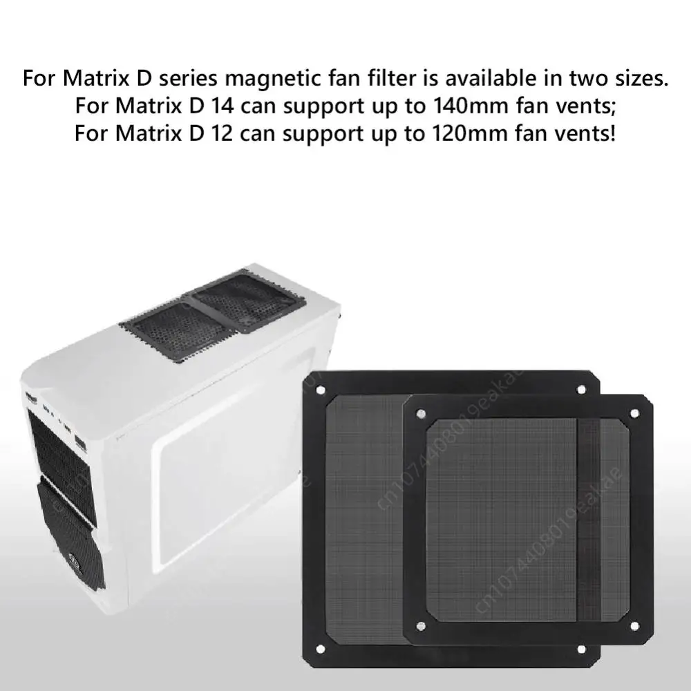 8/9/12/14cm Magnetic Frame Dust Filter PC Fan Cleaner Dust-proof Mesh Cover Net Guard with Hole For PC Computer Case Cooling Fan 6