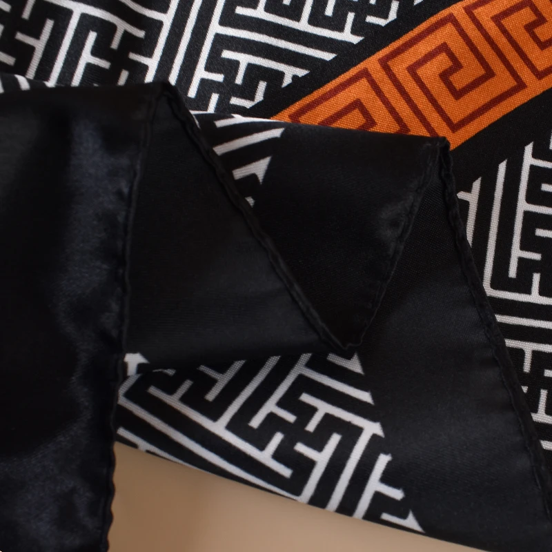 1 Stück Satin-Quadrattuch mit Farbverlauf und Paisley-Print, Damen-Haaraccessoire, Frühlingsneuheit, vielseitig einsetzbar als Gürtel, Taschendekoration – Detail 7