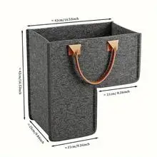 סל סולם גדול מצופה פלטה עמיד סל אחסון עם ידית PU תיק אחסון למדרגות בית ומשרד קישוט למדרגות