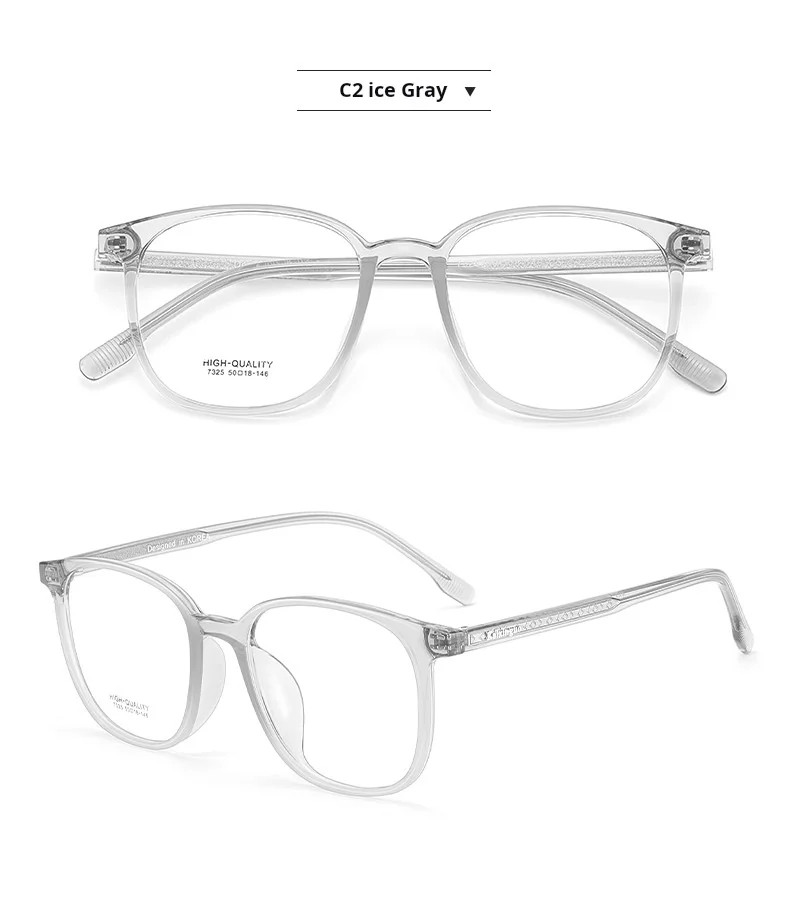 YIMARUILI 2025 Neue Retro Oval Männer und Frauen Kleine Größe Brillen Rahmen Mode Trend TR90 und Acetat Optische Gläser 7325 – Detail 16