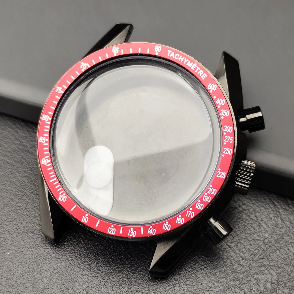 Stainless Steel Watch Case with Moon Back Cover and 20mm Strap Compatibility