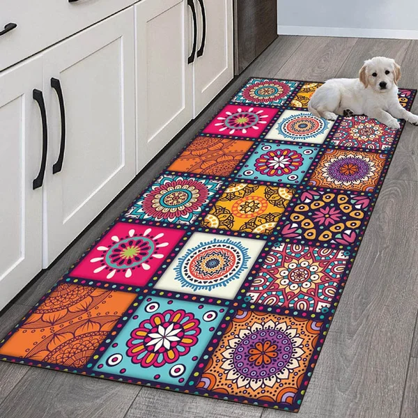 Mandala Carpets Rugs for Living Room Bedroom Bedside Decorative Doormat