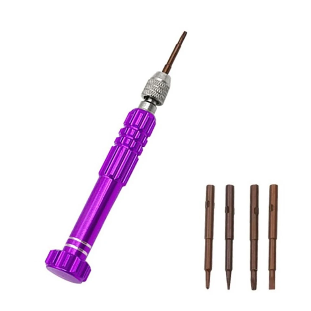 

With Handle Screwdriver Screwdriver For Phone Repairing Open Tools Kit Precision Screwdriver Repair Watch Phone 5 In 1