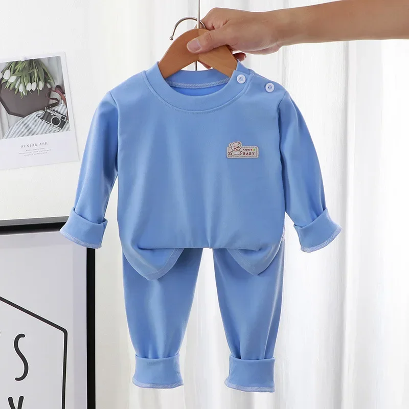 Abbigliamento per bambini caldo Primavera e autunno Abito in velluto Pigiama per ragazzi Ragazze Homewear Intimo per bambini Indumenti da notte per bambini Orso cartone animato - immagine 2