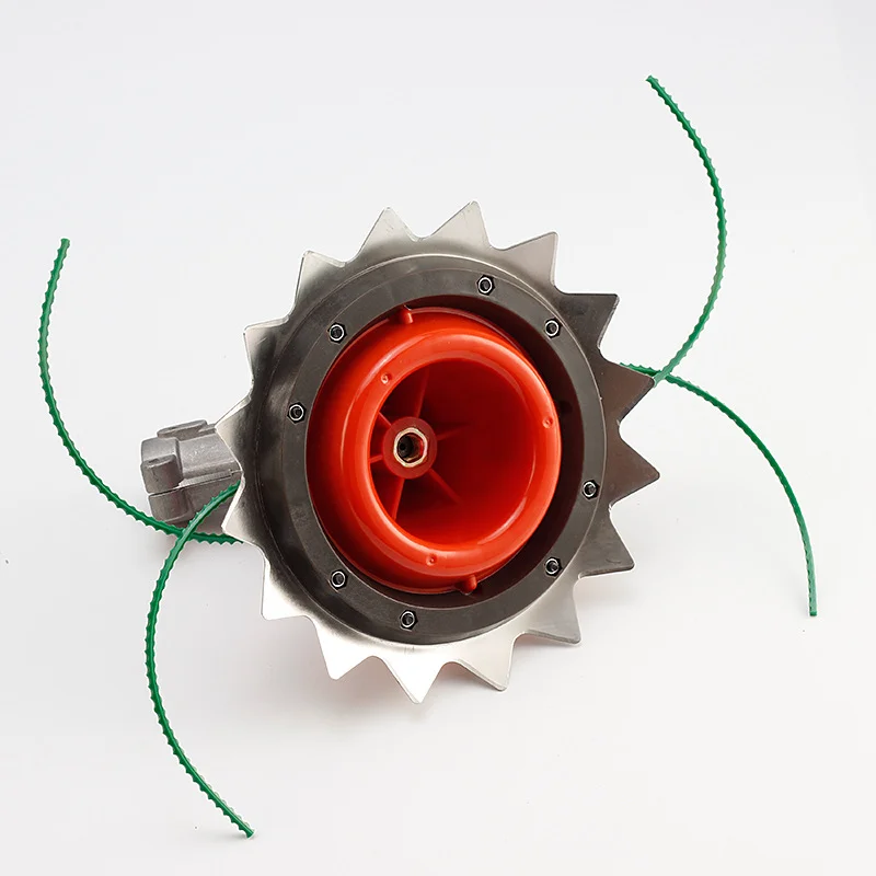 Double Hit Grass Trimmer Head with String and Blade for Brush Cutter Grass Cutter Machine Parts Garden Tools M10