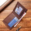 Men Short Bifold Faux Leather Masculina Billetera Credit ID Card Holder Wallet Billfold Purse Clutch Solid Hombre Business Slim 2