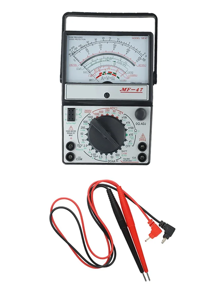 MF-47 Analog Multimeter Voltmeter Display Battery Powered Measure AC And DC Voltage