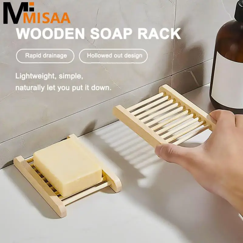 

Экологически чистые натуральные бамбуковые мыльницы, бамбуковые искусственные подносы для защиты от плесени, семейная коробка для ванной комнаты