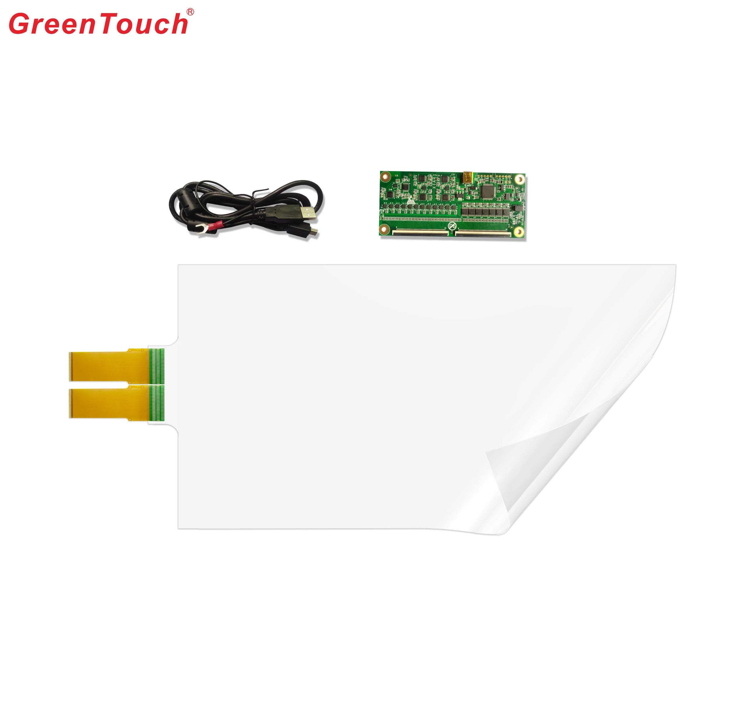 Pellicola capacitiva multitouch da 32 pollici Pellicola trasparente con rilevamento tattile Pellicola touch screen Tecnologia capacitiva proiettata - immagine 2