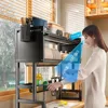 Over Sink Dish Drying Rack (Expandable Height/Length)Multi Organizer Cabinet  Sink Rack Stainless Steel Storage Counter Organize 6