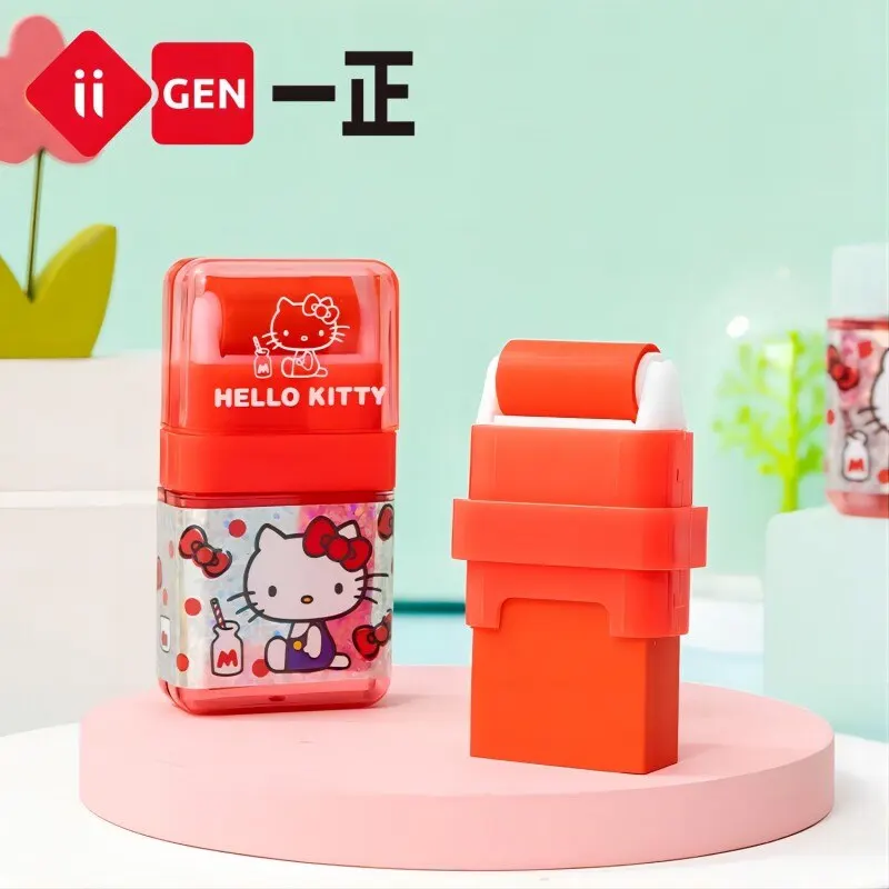 Pencil Eraser 2pcs Sanrio Roller Eraser Hellokitty Melody School Stationery Correction Supplies Correcting Plastic Rubber Pachacco